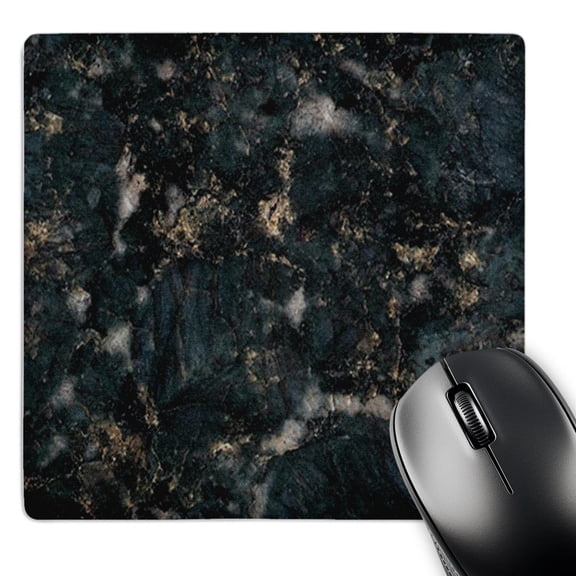 3dRose, Green butterfly granite print, MousePad