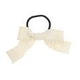 thumbnail image 4 of Unique Bargains 1 Pc Fashion Bow Scrunchies Hair Ties Beige, 4 of 5
