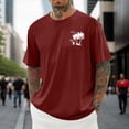 thumbnail image 2 of JAJAHO Hawaiian T Shirt Men Casual Graphic Tee Tropical Print Short Sleeve Crew Neck Besch Shirt Soft Summer Vacation Clothes Versatile Tops, 2 of 4