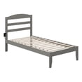 thumbnail image 2 of AFI Warren Solid Wood Traditional Twin Bed with USB Charger in Gray, 2 of 12