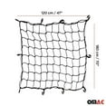 thumbnail image 3 of OMAC Floor Style Trunk Cargo Net 47 Inch x 70 Inch Mesh Storage Organizer, 3 of 6