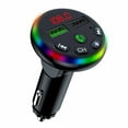 thumbnail image 2 of HBYJLZYG Car Accessories Bluetooth Fm Transmitter for Car 7 Color Led Light Bluetooth Car Adapter with 5V/3.1A Charging Handsfree Car Kit with Usb Charging Car Charger Mp3 Player, 2 of 7
