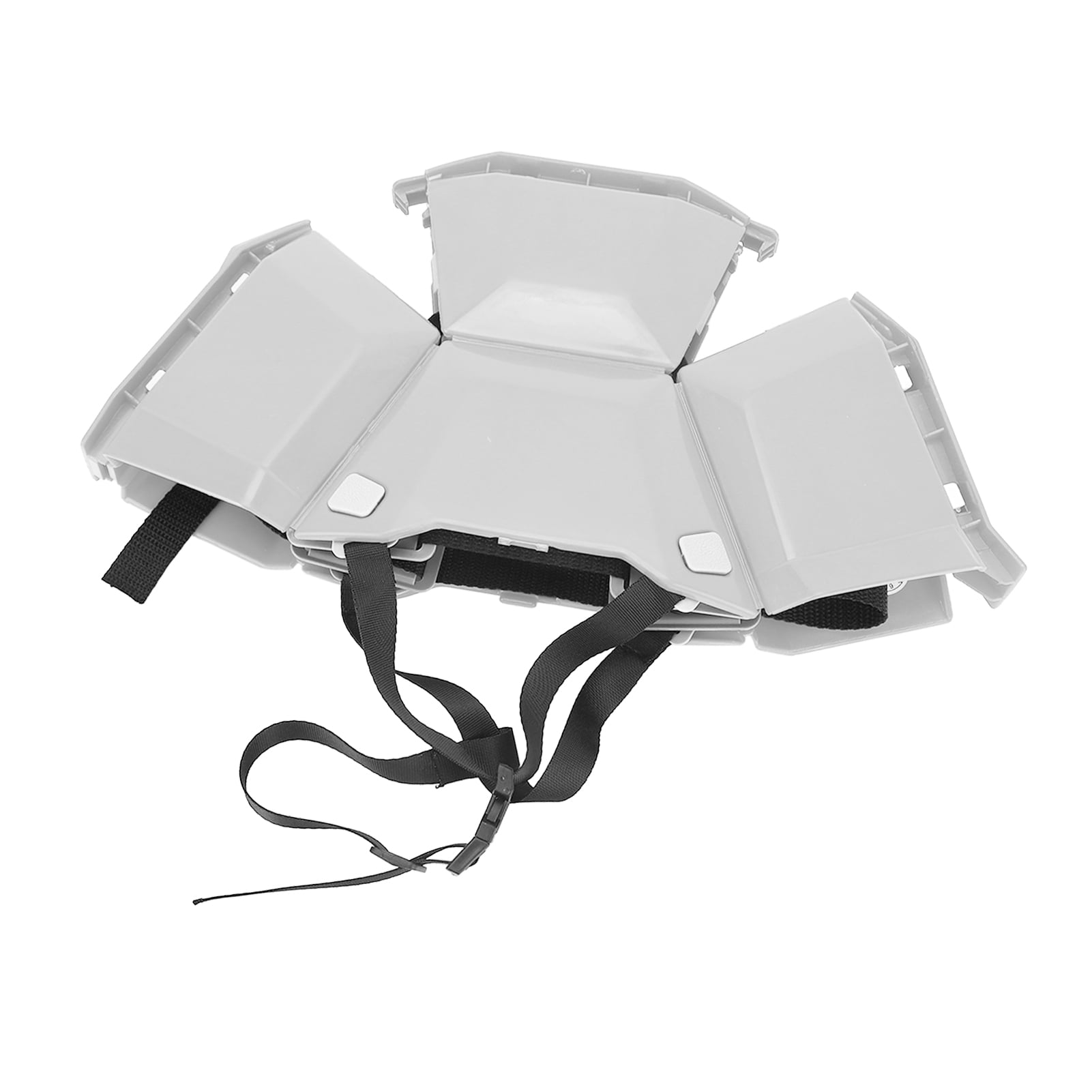 M Buder High Strength Plastic Foldable Helmet Portable Head Protection Safety Hard Hat for Outdoor Work Sports Travel Emergency Rescue (15.7 inches / 40 cm), White Color, 1 Pack
