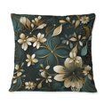 thumbnail image 3 of Designart "Gilded Floral Grandeur Victorian Style I" Geometric Printed Throw Pillow, 3 of 5