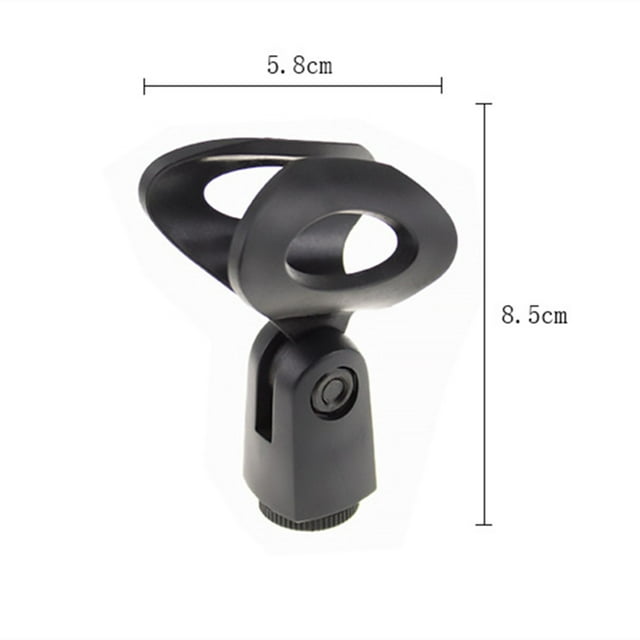 Universal Microphone Clip Clamp with Adapter for Handheld Mic Mount Holder Stand