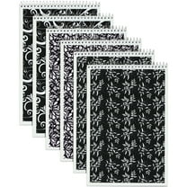 Tops Designer Steno Pads 6" x 9" Gregg Ruled Black/White 80 Sheets Per Pad