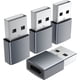thumbnail image 1 of Set 4 adaptadores USB C, Argintiu/Negro, 1 of 5