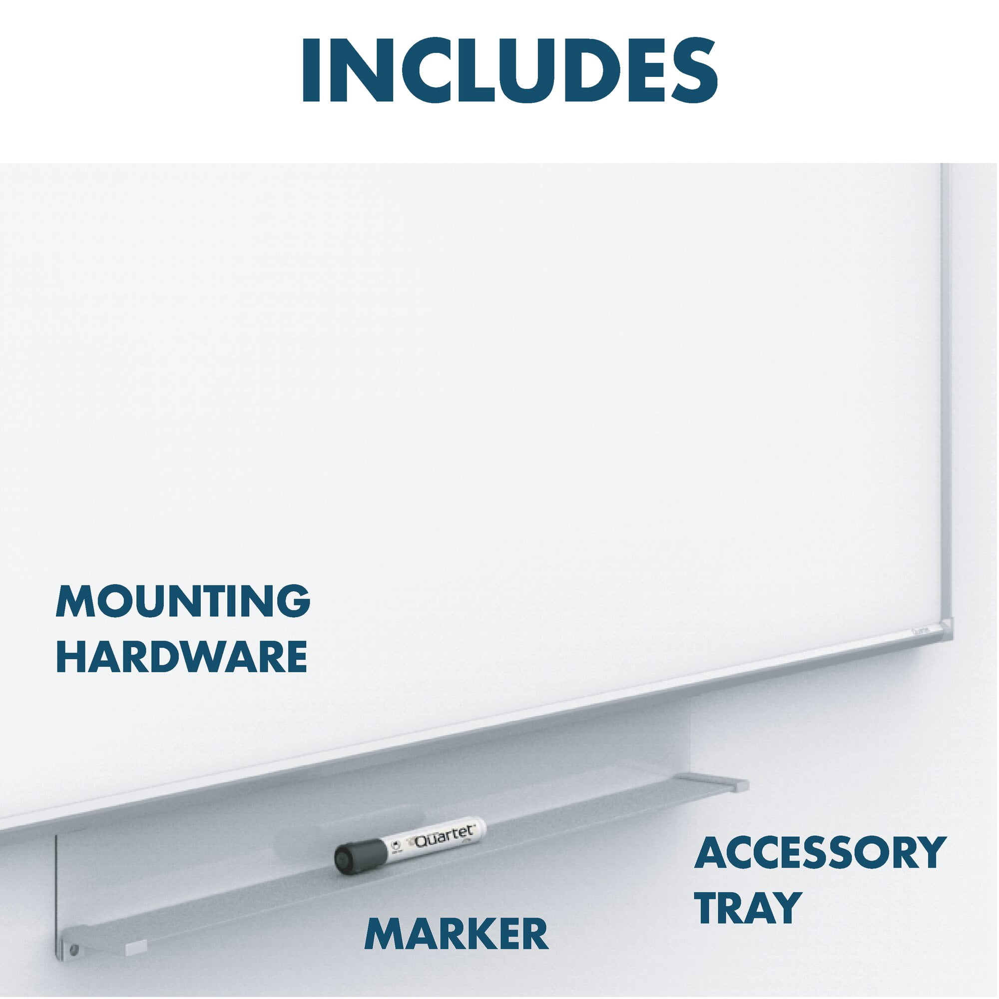 Quartet Silhouette Total Erase Dry-Erase Board, 74" x 42", Silver Aluminum Frame