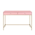 thumbnail image 2 of Writing Desk with 2 Storage Compartments, Pink and Gold, 2 of 5
