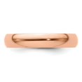 thumbnail image 4 of Auriga Fine Jewelry 14K Rose Gold 4mm Lightweight Half Round Wedding Band for Women Size 4.5, 4 of 6