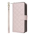 thumbnail image 4 of Quilted Wallet Phone Case with Strap & Stand for iPhone 16 Plus Zippered Card Holder White, 4 of 6