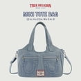 thumbnail image 2 of Bolso de mano True Religion, bandolera vaquera, 33 x 38 x 13 cm, 2 of 7