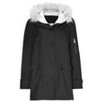 thumbnail image 4 of RYRJJ Womens Winter Warm Puffer Coats Plus Size Thicken Fleece Lined Parka Jacket Sherpa Lined Windproof Outerwear Faux Fur Hooded Jacket(Black,M), 4 of 6