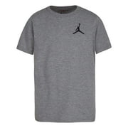 Jordan Boy's Jumpman Air Embroidered Tee (Big Kids) Carbon Heather SM (8 Big Kid)