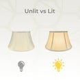 thumbnail image 4 of Royal Designs, Inc. Royal Designs Shallow Drum Bell Bouillotte Lamp Shade, Beige, 9.5x15x8 Set of 2, 4 of 5