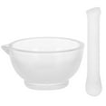thumbnail image 1 of CHUANK 1 Set Solid Glass Pestle and Mortars Bowl Set Portable Grinding Mill Tools, 1 of 8