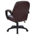 thumbnail image 6 of Office Star Products Deluxe Black Faux Leather Managers Chair with Padded Arms, 6 of 8