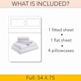 thumbnail image 5 of Full 6-PC Sheet Set 600-TC 100% Egyptian Cotton, 19" Deep Pockets - Lilac, 5 of 7