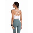 thumbnail image 6 of Women's Sports Bras Woman Bras With String Quick Dry Shockproof Running Fitness Large Size Underwear Bras for Women No Underwire White XL, 6 of 8