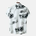 thumbnail image 4 of Mens Casual Hawaiian Shirts Tropical Vacation Short Sleeve Button Down Tops Summer Fashion Beach Relaxed Fit Retro T Shirts, 4 of 4