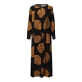 thumbnail image 3 of WILLBEST Robe Décontractée Abaya à Manches Longues pour Femmes, Style Ranch, Boutonnée, Tenues Dubai, 3 of 8