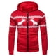 thumbnail image 1 of Sudadera con capucha y cremallera con capucha y estampado de cervatillo de Navidad para hombre Fridja fhghd3497, 1 of 3
