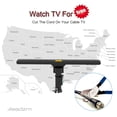 thumbnail image 3 of 110V 40-860MHz 350-deg Rotation UV Dual-band Outdoor Antenna , VHF Gain/UHF Gain 20 3dB Black&Remote, 3 of 5