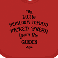 thumbnail image 4 of Inktastic My Little Heirloom Tomato Picked Fresh from the Garden Boys or Girls Baby Bib, 4 of 4