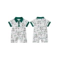 thumbnail image 2 of Argulvti Combinaison à Imprimé de Golf pour Bébés Garçons, Manches Courtes, Col Rabattu, Boutonnée, Barboteuse Décontractée, 2 of 9