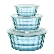 Ynlkorvg Food Storage Fruit Box Fruit Containers With Tureen Bowl Clear Plastic Container Plastic Container Sealed Container Cereal Oatmeal Food Box 3pc