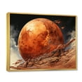 thumbnail image 2 of Designart "Rusty Martian Landscape Red Planet Mars II" Mars Floater Framed Wall Art Living Room, 2 of 7