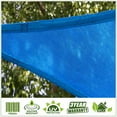 thumbnail image 2 of ColourTree 14' x 18' Blue Rectangle Sun Shade Sail Canopy Mesh Fabric UV Block Air & Water Permeable - Commercial Heavy Duty - 190 GSM - 3 Years Warranty ( We Make Custom Size ), 2 of 8
