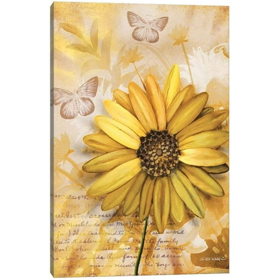 Sunflower Canvas Wall Decor, Sunflower Inspirational Quotes Prints Pictures for Room Wall Decor, Flower Theme Sunflower Painting, Artwork for Home Wall Decor (12x18 Inches)