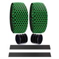 thumbnail image 2 of SPRING PARK 2Pcs MTB Road Bike Honeycomb Design Handlebar Tapes Breathable Belts Bar Wraps W/ Bar End Plugs, 2 of 7