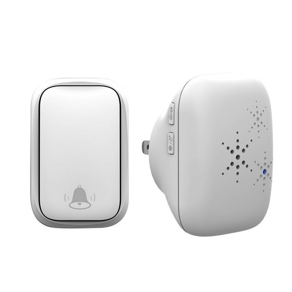 SATRINO Doorbell, Product Waterproof Wireless Doorbell Chime Kit with 36 Chimes, Adjustable Volume; 1000feet Operating, with Sound LED Flash Door Bell for Home (1 Receiver x 1 Push Button) White