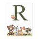 thumbnail image 3 of Impresiones de guardería de bosque, animales del bosque, ciervo, conejo, oso, zorro, arte de pared personalizado, pintura en lienzo, póster, imágenes de pared, decoración de habitación de niños, 3 of 5