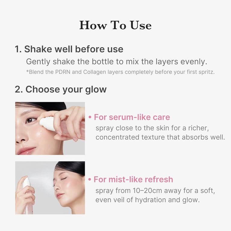 Medicube PDRN Pink Collagen Glow Jelly Mist Serum, 100 ml, Hydrating