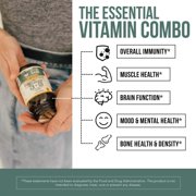 Triquetra Health Organic Plant-D3 + K2 5000 IU Capsules