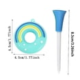 thumbnail image 4 of Hyasfey Golf Tee Holder Plastic Anti Lost Golf Tee Hanger Cartoon Donut Golf Tee Ring with Strap Golf Accessories for Men Women Golfer Gifts, 4 of 6