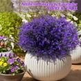 thumbnail image 2 of Zukuco 24 Bundles Artificial Lavender Flowers Outdoor UV Resistant Plastic Artificial Plants Fake Shrubs Flowers Greenery Bushes for Outdoor Garden Home Porch Box Decor(Purple), 2 of 7