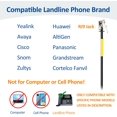 thumbnail image 2 of Wantek Wired Phone with Microphone Noise Cancelling, RJ9 Telephone s Compatible with Yealink T20P T21P, 2 of 5