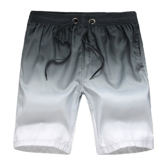 HAWEE Mens Swim Shorts Quick Dry Printed Short Swim Trunks with Pocket Swimwear Bathing Suits