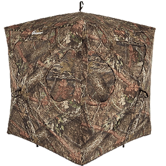 Ameristep Silent Brickhouse 3 Person Ground Blind, Mossy Oak Break Up