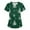 Army GreenG_07#828A, variant on Garbnen Scrub Tops Christmas Nurse Women Funny Xmas Printed V Neck Short Sleeve Fall Womens Scrub Tops Printed Nurse Uniforms with Pocket S-5XL