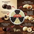thumbnail image 6 of Gourmet Holiday White & Dark Chocolate Nuts and Fruit Large Gift Tray 6-Pt by It's Delish  Christmas Gift Box New Year Events Fathers Mother Day Family Parties Valentines Anniversary - Kosher Dairy, 6 of 7