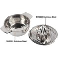 thumbnail image 4 of Professional stainless steel manual juicer lime orange juicer lemon juicer fruit juicer with bowl home bar kitchen, 4 of 5