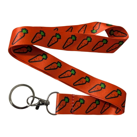 Carrot Orange Keychain Lanyard