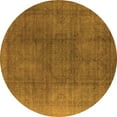 thumbnail image 1 of Ahgly Company Indoor Round Oriental Orange Industrial Area Rugs, 8' Round, 1 of 4