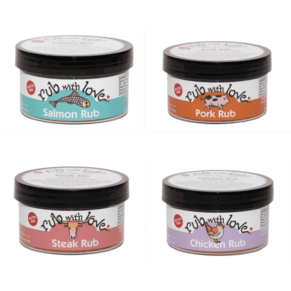 Tom Douglas Rub with Love BBQ Seasoning Gift Favorites 4-pack