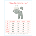 thumbnail image 2 of Newborn Baby Girls Clothes 3 Months Girls 4PCS Fall Winter Outfits Set Newborn Girls Long Sleeve Color-blocked Top Pants Set with Headband Hat Green, 2 of 6